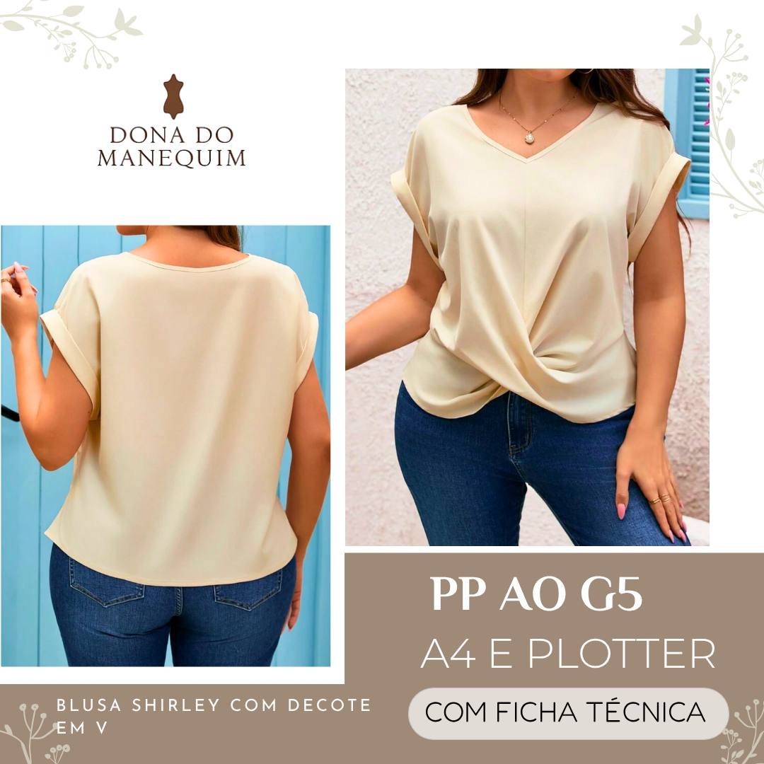 5145896787054276701 (1) MOLDE BLUSA SHIRLEY COM DECOTE V - Imagem 1