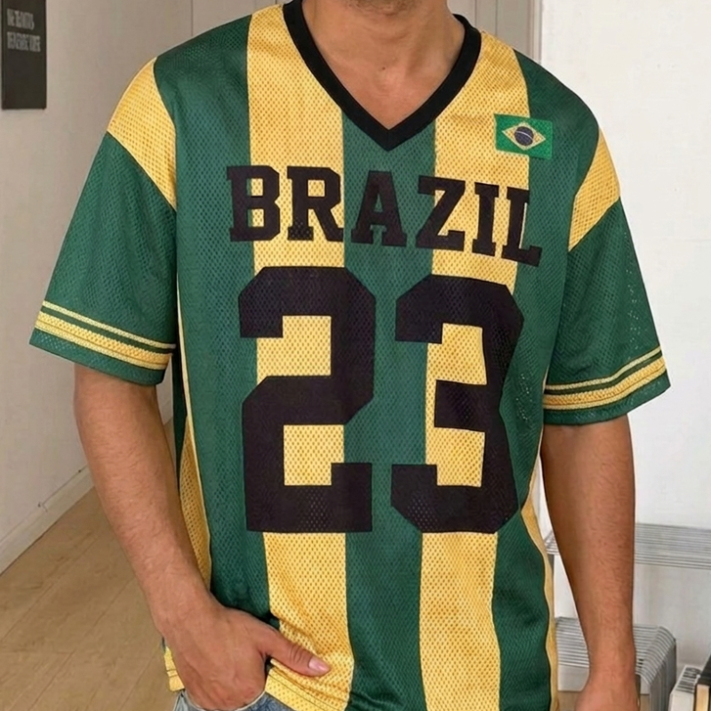 Molde Camisa Unissex Brasil (PP ao G5)