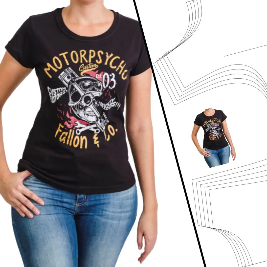 Molde Baby Look Básica (PP ao GG) - Imagem 1