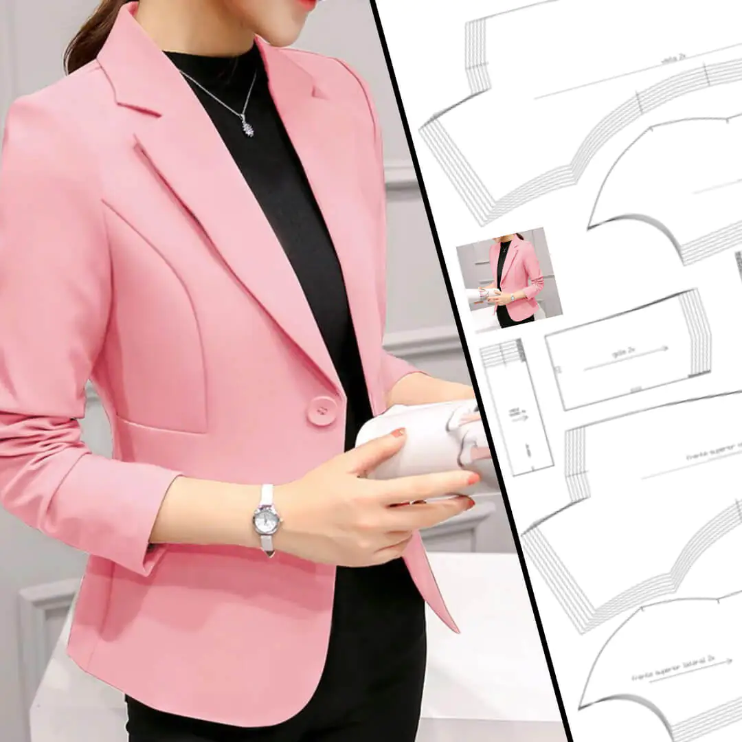 Molde Blazer Slim Feminino (38 ao 48) - Imagem 1