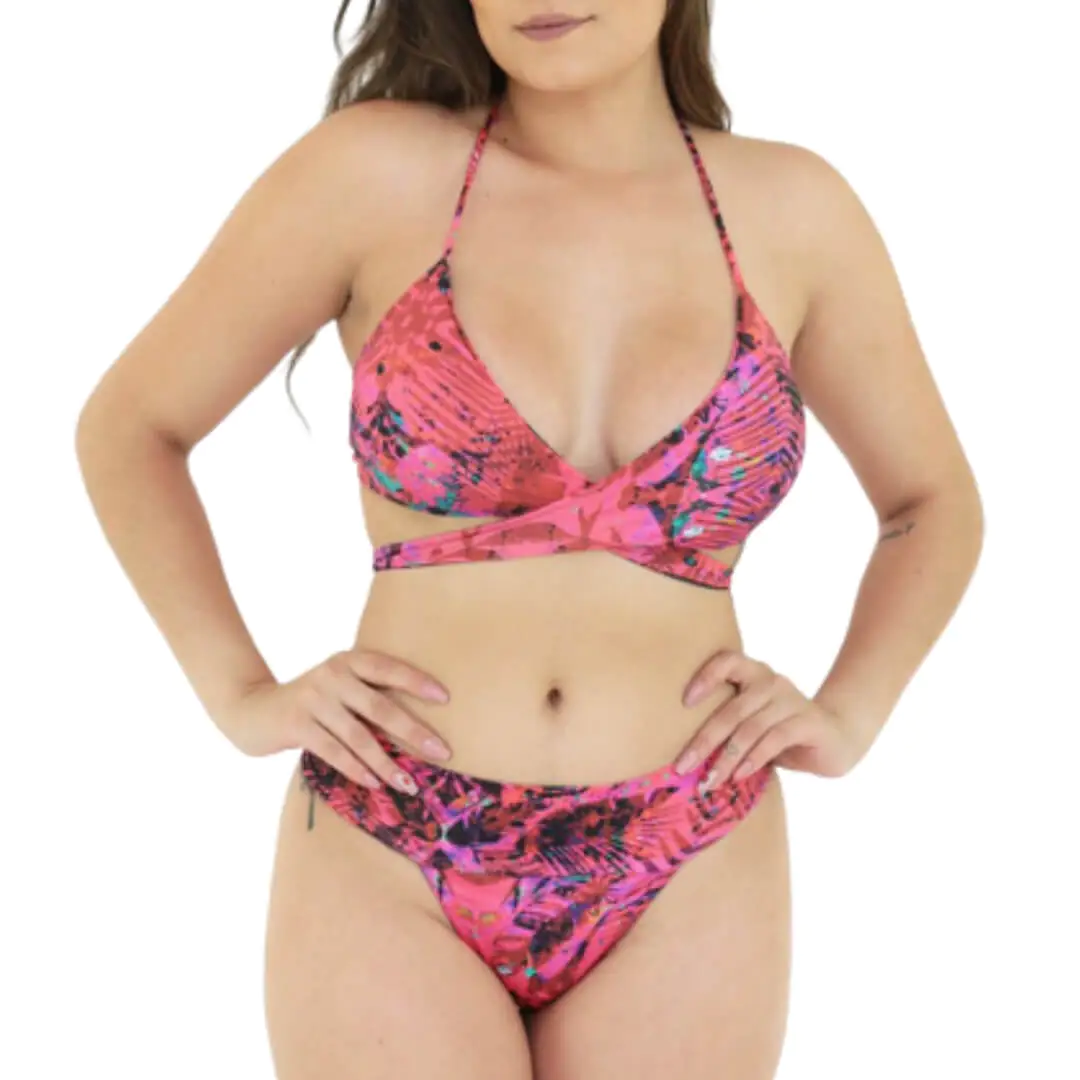 Molde Biquíni Frente Cruzada (PP ao GG) - Imagem 1