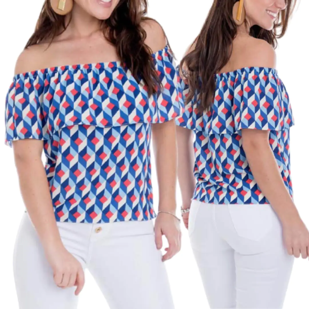 Molde Blusa Ciganinha Com Babado (PP ao GG) - Imagem 1