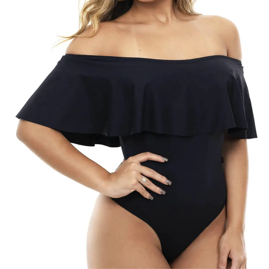 Molde Body Babado Ombro a Ombro (PP ao GG) - Imagem 1