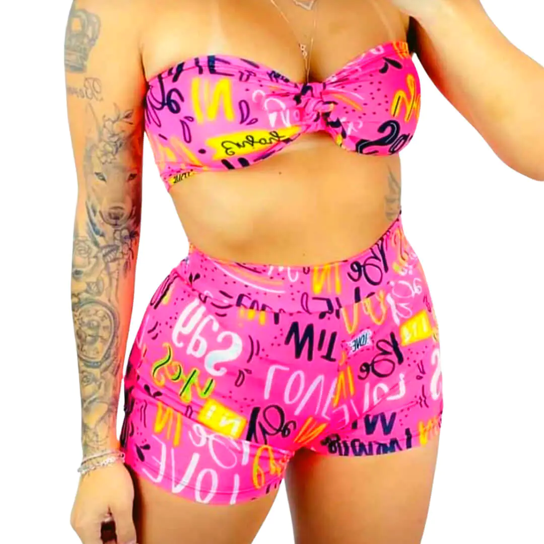 MODELO-Conjuntinho-Bustiê-e-Short-(PP-ao-GG) Molde Conjuntinho Bustiê e Short (PP ao GG) - Imagem 1