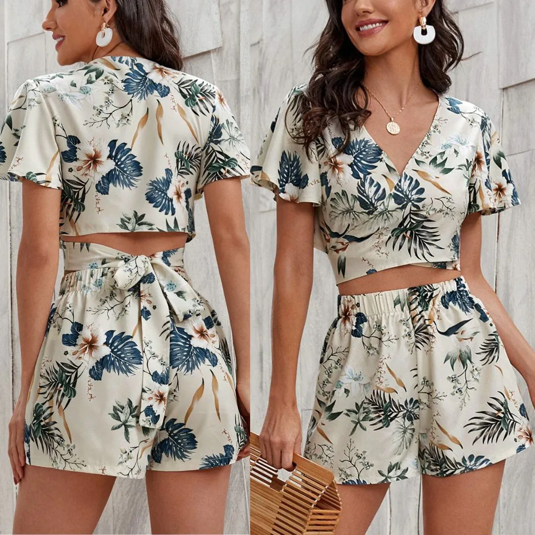 Molde Conjuntinho Top cropped e short soltinho (P ao GG) - Imagem 1