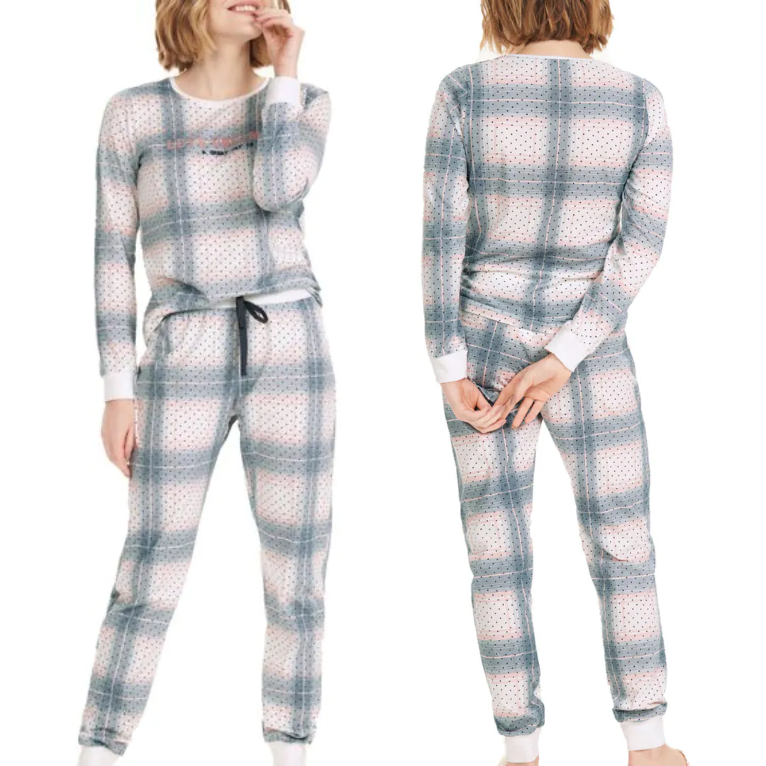 MODELO-Pijama-Feminino-Cor-Com-Amor-(P-ao-GG) Molde Pijama Feminino Cor Com Amor (P ao GG) - Imagem 1