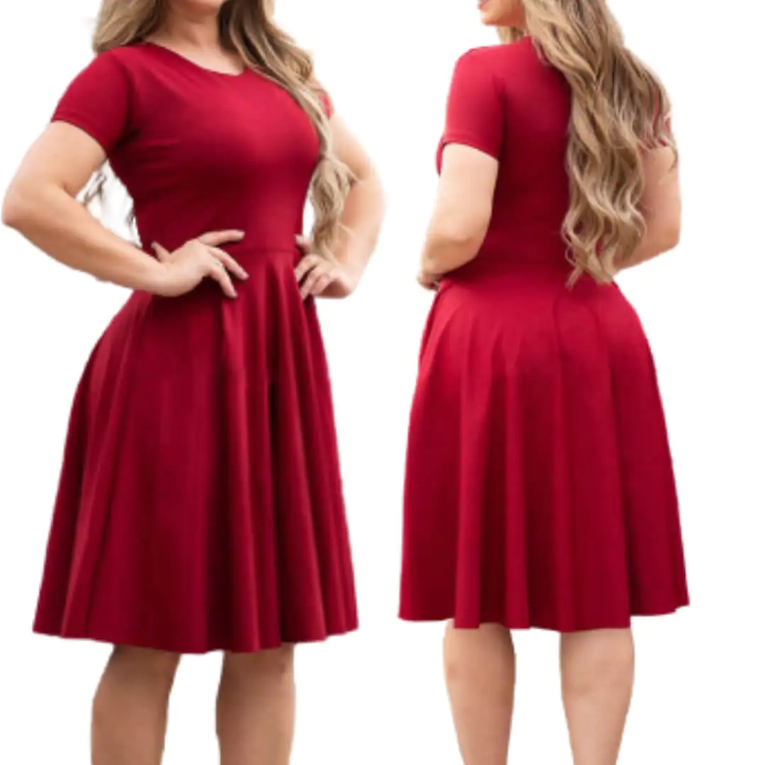 Molde Vestido Midi Godê (36 ao 48) - Imagem 1