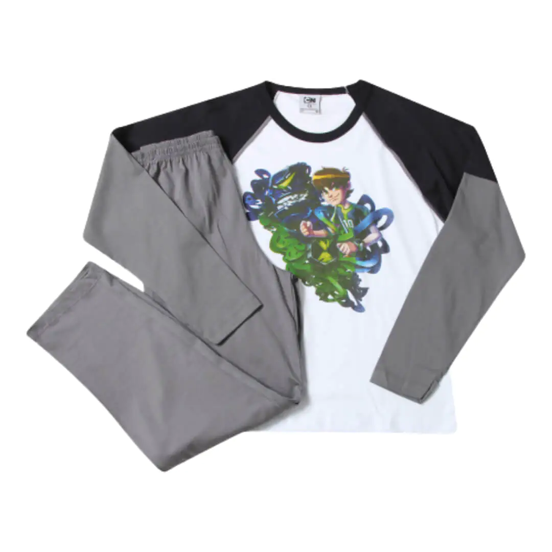 Molde Conjunto Pijama Raglan Inverno (2 aos 16 anos) - Imagem 1