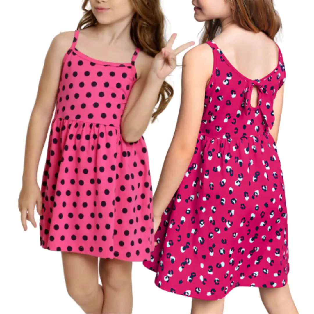 Molde Vestido Em Malha com Alcinha (2 aos 10 anos) - Imagem 1