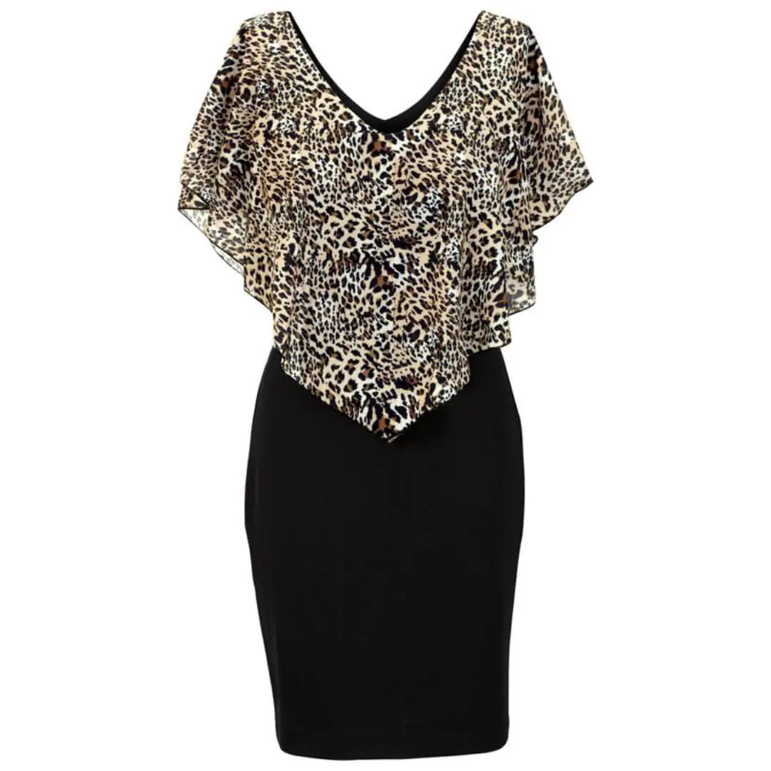 Molde Vestido Festa Tubinho Strech Com Decote Xale (36 ao 56) - Imagem 1