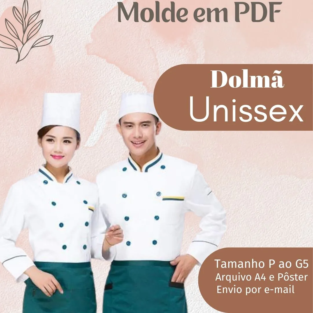 Molde Dólmã Unissex (P ao G5) - Imagem 1