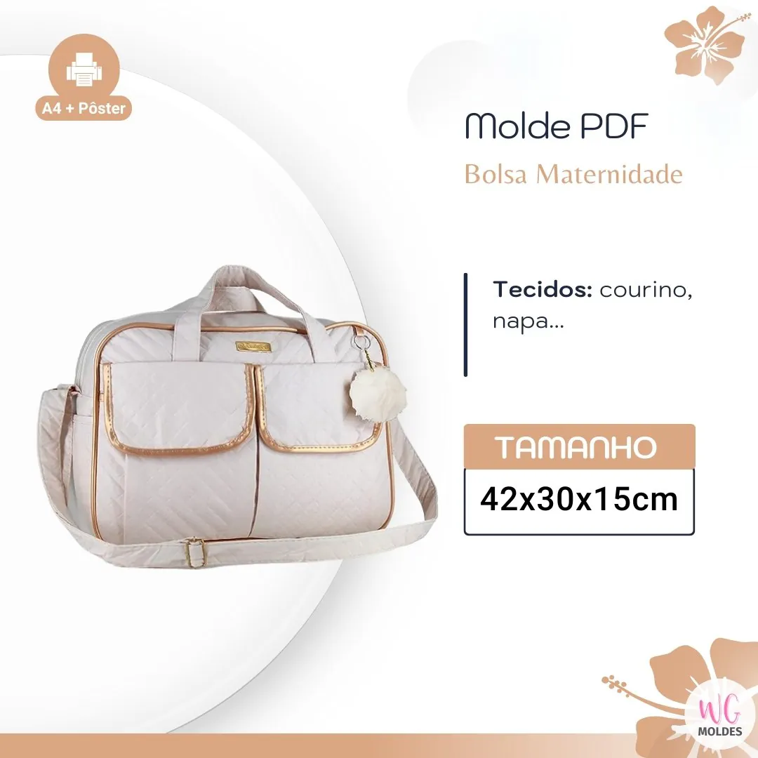 Molde Bolsa Maternidade (42 x 30 x 15 cm) - Imagem 1