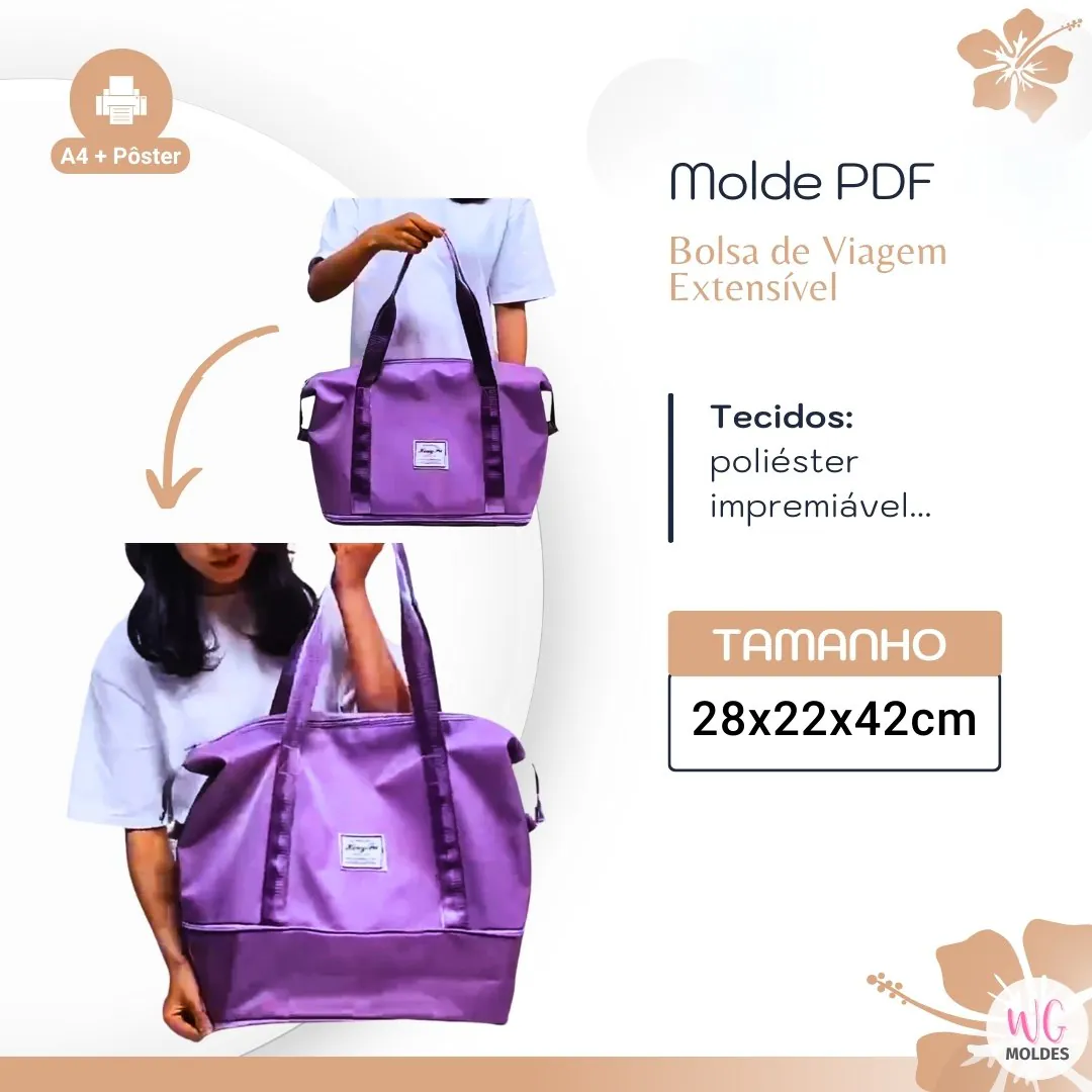 Molde Bolsa Extensível (28 x 22 x 42cm) - Imagem 1
