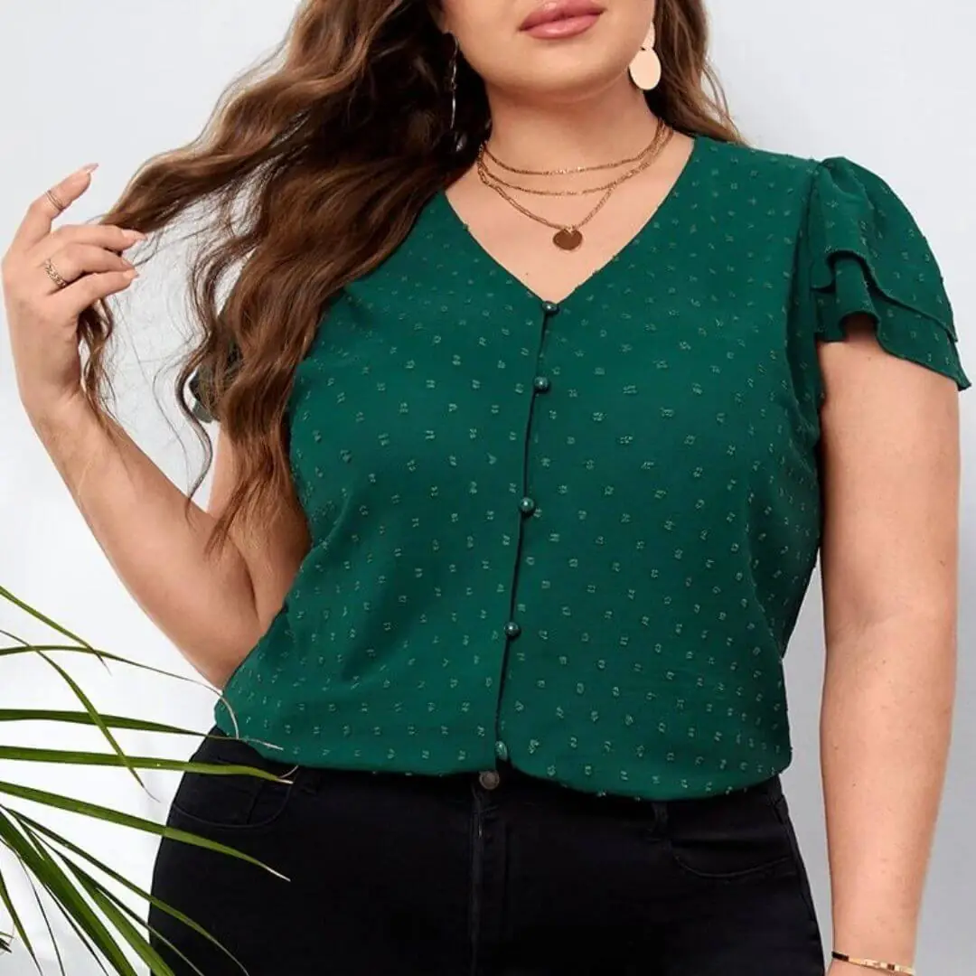 MODELO-Blusa Decote V (G1 ao G5) Molde Blusa Decote V (G1 ao G5) - Imagem 1