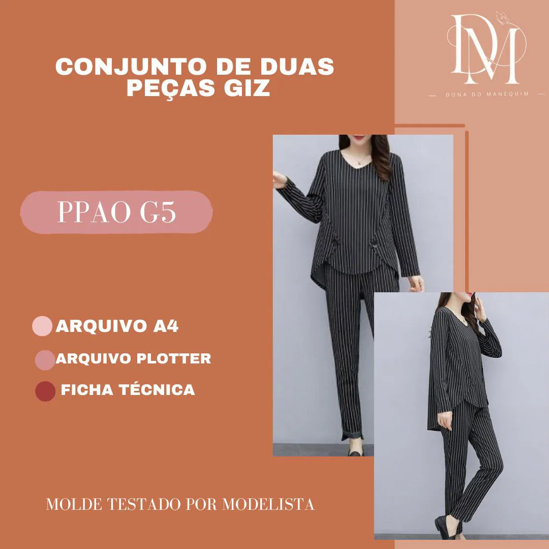 Molde Conjunto de Duas Peças Giz (PP ao G5) - Imagem 1