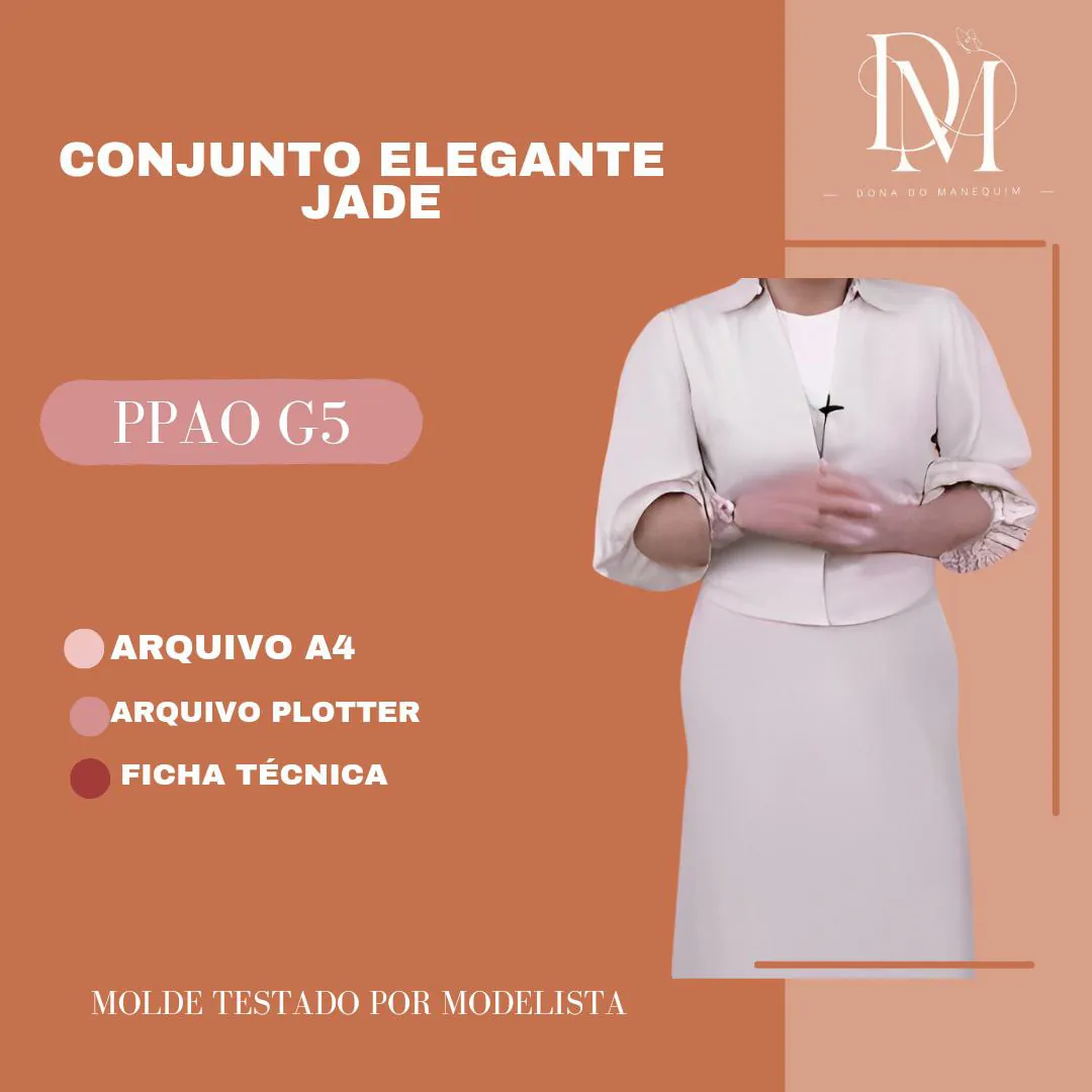 Molde Conjunto Elegante Jady (PP ao G5) - Imagem 1